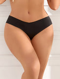 Nude & Black Sexy Ice Silk Low Waist Seamless Panty