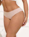 Nude & Black Sexy Ice Silk Low Waist Seamless Panty