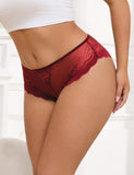 Green & Red & Black Sexy Metal Heart Lace Hollow Out Women Panty Egypt