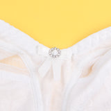 White & Black Sexy Mesh Jacquard Women Bra