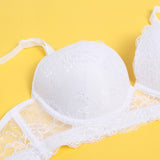 Wine High Quality Lace Comfortable T-shirt Bra