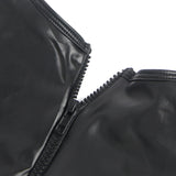 Sexy PU Leather Sleeveless Open Bust bodysuit Egypt