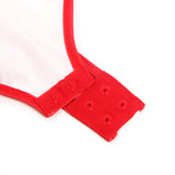 Sexy PU Leather Sleeveless Open Bust bodysuit Egypt