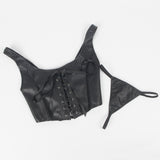 12 Pieces Plastic Bones Sexy Leather Corset