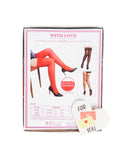 3 Pairs Set Sexy Lace Silicone Stockings With Lid And Base Gift Box