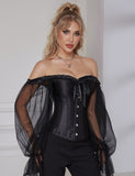 12 Pieces Plastic Black Sexy Lantern Long Sleeves Palace Style Corset Egypt