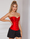 14 Pieces Plastic Bones Sexy Satin Tube Top Palace Style Corset Egypt