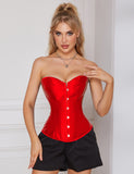 14 Pieces Plastic Bones Sexy Satin Tube Top Palace Style Corset Egypt