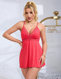 Sexy Modal Lace Deep V Neck Suspender Nightdress Egypt