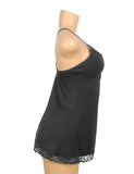 Sexy Egypt Modal Spliced Lace Halter Nightgown