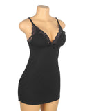 Sexy Egypt Modal Lace Bow Suspender Nightdress Lingerie