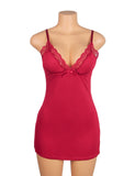 Sexy Egypt Modal Lace Bow Suspender Nightdress Lingerie