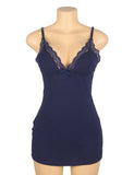 Sexy Egypt Modal Lace Bow Suspender Nightdress Lingerie