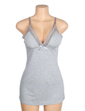 Sexy Egypt Modal Lace Bow Suspender Nightdress Lingerie