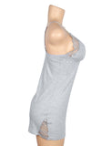 Sexy Egypt Modal Lace Bow Suspender Nightdress Lingerie