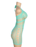 Sexy Jacquard Hollow Out Halter Bodystocking Egypt Dress