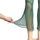 Green Sexy Egypt Jacquard Halter Neck Bodysuit