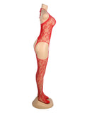 Sexy Jacquard Halter Neck Bodystocking Egypt