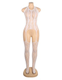 Sexy Jacquard Halter Neck Bodystocking Egypt