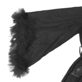 Sexy Mesh Ruffled Long Robe With Belt