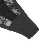 Sexy Lace Ribbon Bow Buckles Waist Adjustable Women Thong