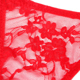 Sexy Lace Ribbon Bow Buckles Waist Adjustable Women Thong