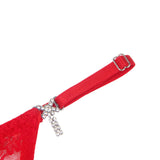 Sexy Lace Ribbon Bow Buckles Waist Adjustable Women Thong