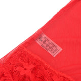 Sexy Egypt Jacquard Lace Mesh Crotchless Bodysuit With Garter