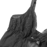 Sexy Egypt Mesh Lace Long Split Nightgown