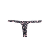 Green & Black & Leopard Snakeskin Pattern Sexy Men's Thong