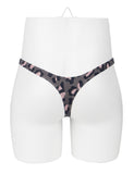 Green & Black & Leopard Snakeskin Pattern Sexy Men's Thong
