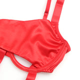 Red Sexy Egypt Hollow Out Bow Tie Bodysuit Lingerie