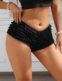 Sexy Mesh Swimsuit Egypt Cloth Ruffled Women Underwear With Bow