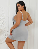 Sexy Egypt Modal Lace Bow Suspender Nightdress Lingerie
