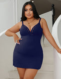 Sexy Egypt Modal Lace Bow Suspender Nightdress Lingerie