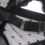 Sexy Egypt Embroidery Lace Hollow Suspender Bodysuit