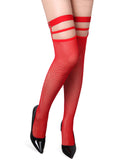Sexy Small Mesh Elastic Rivet Fishnet Stockings