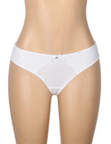 Sexy Striped Fabric Lace Bow Women Underwear