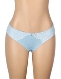 Sexy Striped Fabric Lace Bow Women Underwear