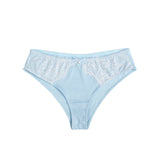 Sexy Striped Fabric Lace Bow Women Underwear