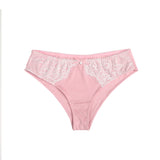 Sexy Striped Fabric Lace Bow Women Underwear