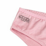 Sexy Striped Fabric Lace Bow Women Underwear
