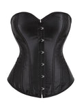 14 Pieces Plastic Bones Sexy Satin Tube Top Palace Style Corset
