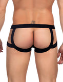 Patent Leather Mesh Sexy Low Waist Men Jockstrap