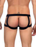 Patent Leather Mesh Sexy Low Waist Men Jockstrap