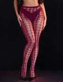 Black Sexy Houndstooth Pantyhose