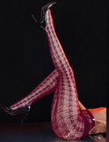 Black Sexy Houndstooth Pantyhose