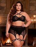 Mesh Underwire Garter Lingerie Egypt Set