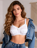 White & Black Sexy Mesh Jacquard Women Bra