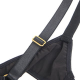 Black Sexy PU Leather Egypt Mesh Hollow Out Open Crotch Bodysuit